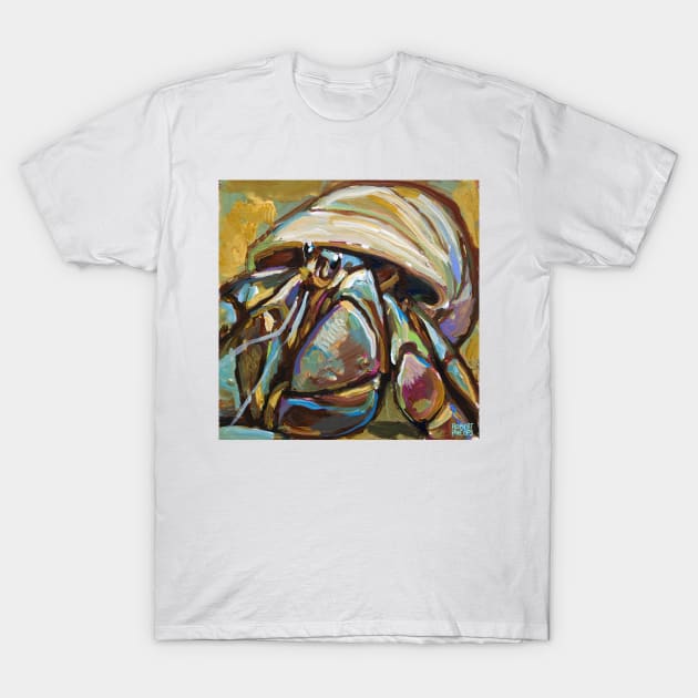 Colorful Hermit Crab Painting T-Shirt by RobertPhelpsArt